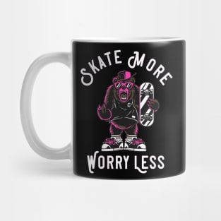 Skater Bear Skate More Skateboarding Mug